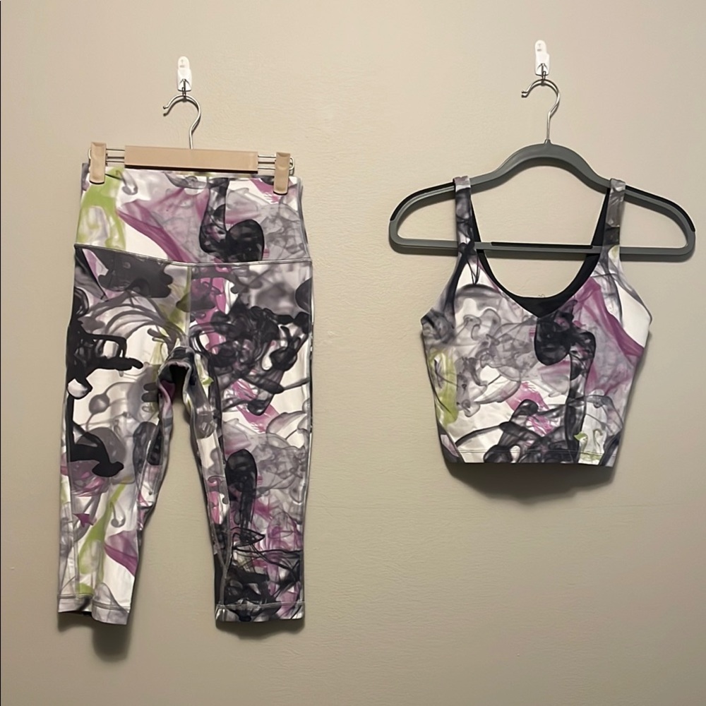 LULULEMON throwback print set